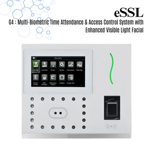 eSSL G4 : Multi-Biometric Time Attendance & Access Control System with Enhanced Visible Light Facial