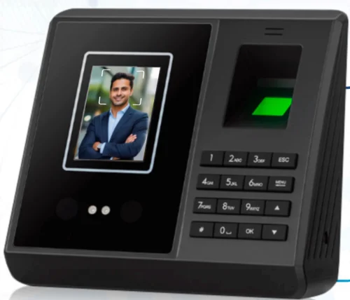 AVTech Face and finger based device with Battery Backup